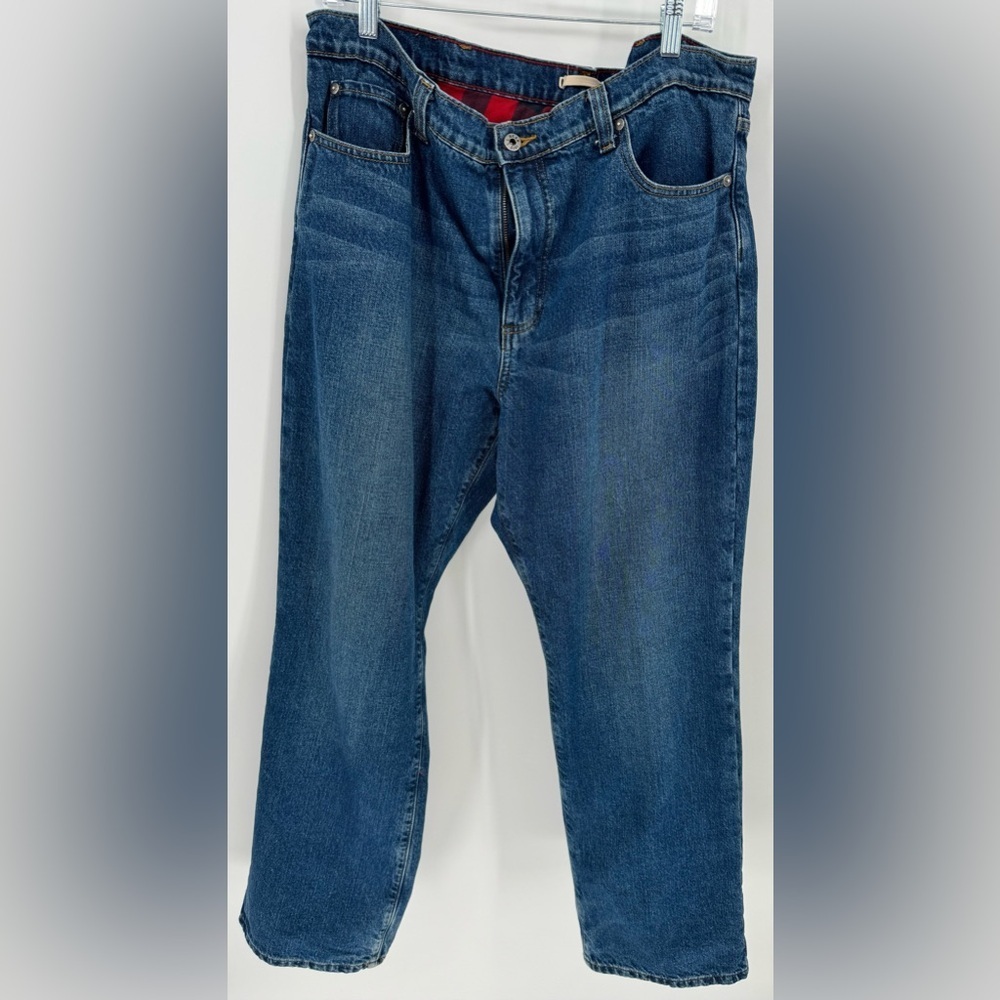 LL Bean Men's Double L Jeans Relaxed Fit Flannel-Lined Standard Fit